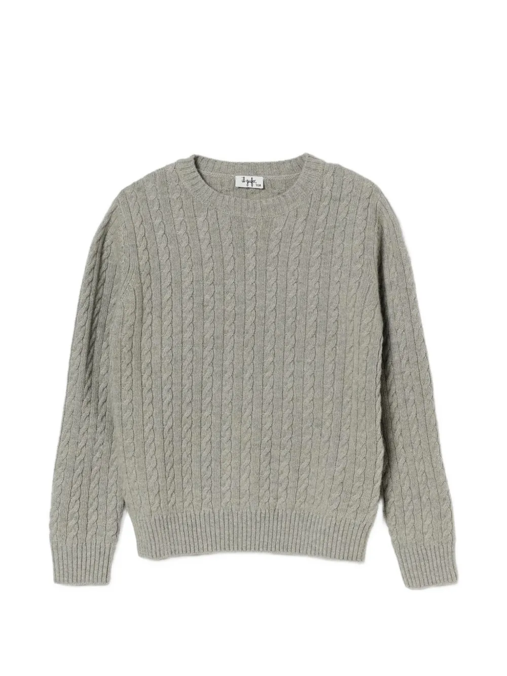 Il Gufo cable-knit wool sweatshirt - Grigio