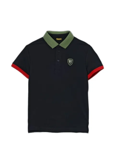 Blauer Hamilton logo-patch polo shirt