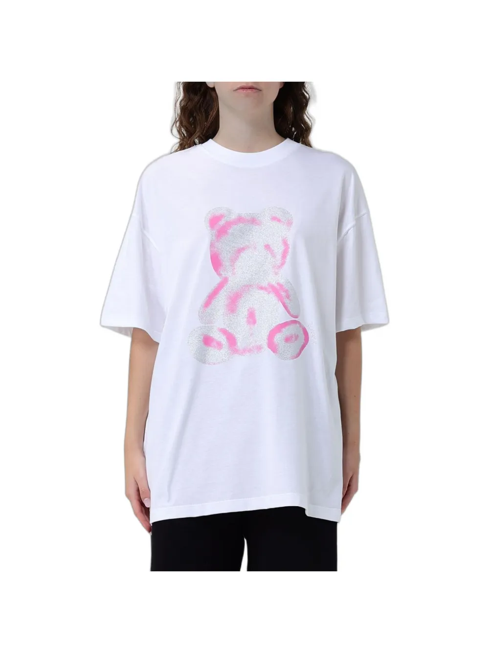 Disclaimer Teddy Bear-print T-shirt In White