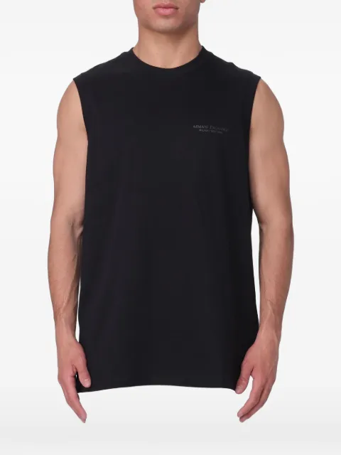 Armani Exchange logo-print cotton vest