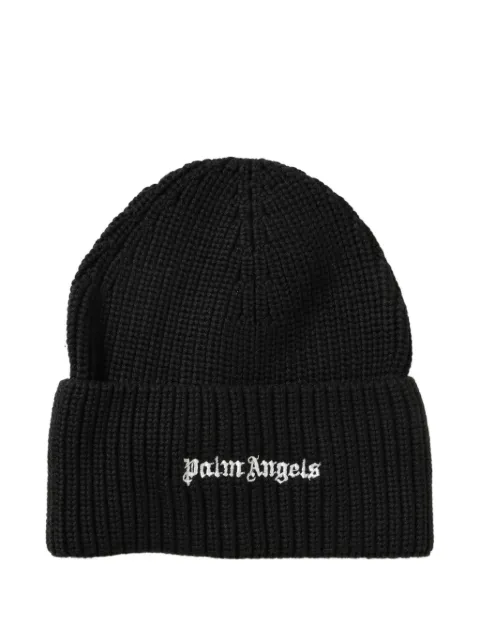 Palm Angels Beanie mit Logo-Stickerei