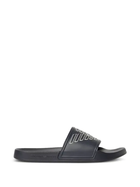 Emporio Armani logo-print slides