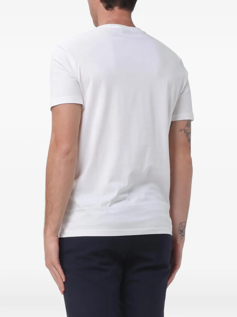 Armani Exchange T-shirt met geborduurd logo Wit