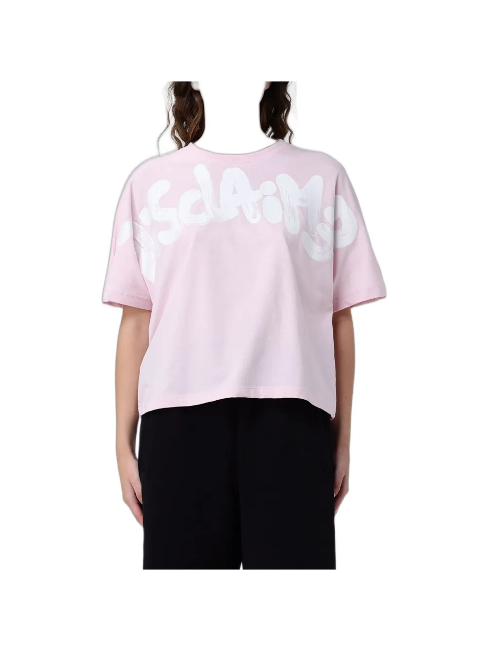 Disclaimer Logo-print T-shirt In Pink