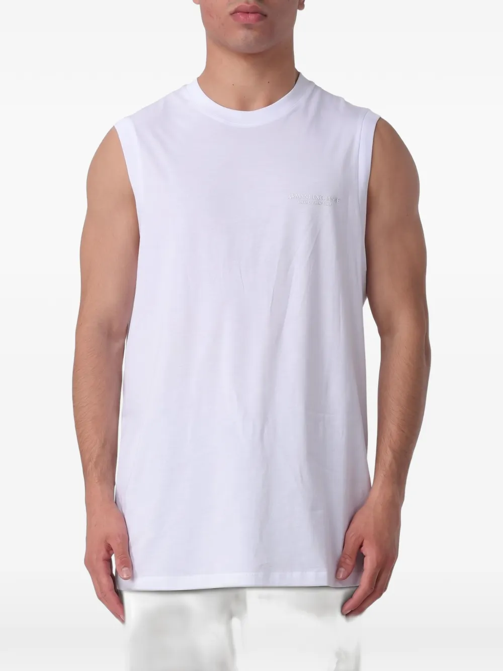 Armani Exchange logo-print T-shirt - Bianco