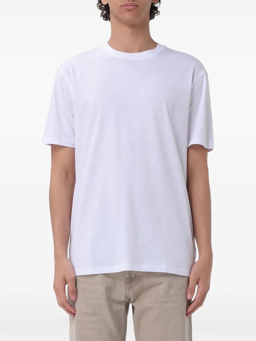 Armani Exchange logo-patch T-shirt - Bianco