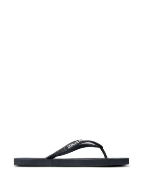 Emporio Armani logo-print flip flops