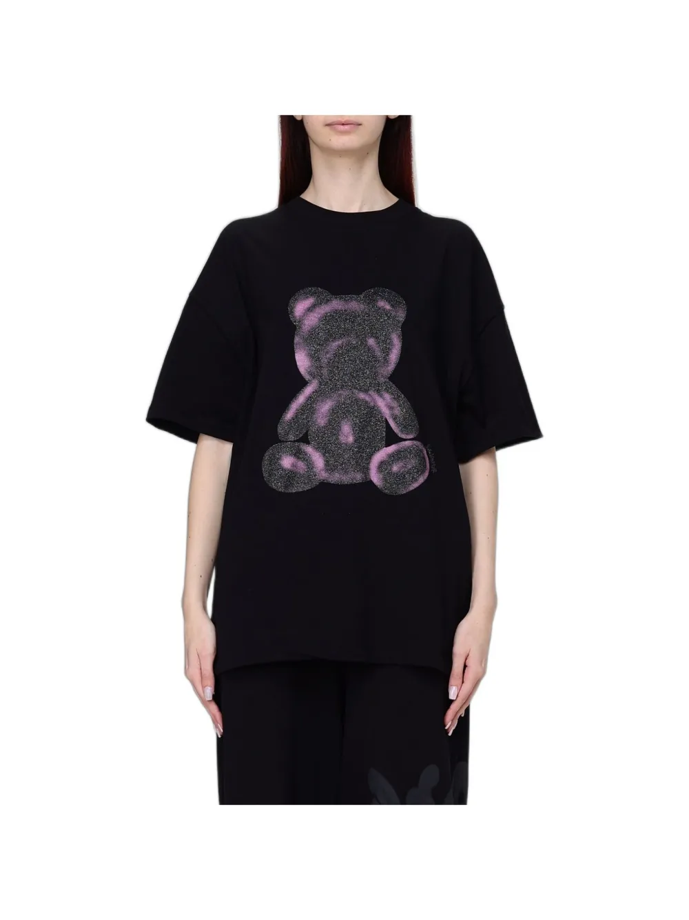 Disclaimer Teddy Bear-print T-shirt In Black