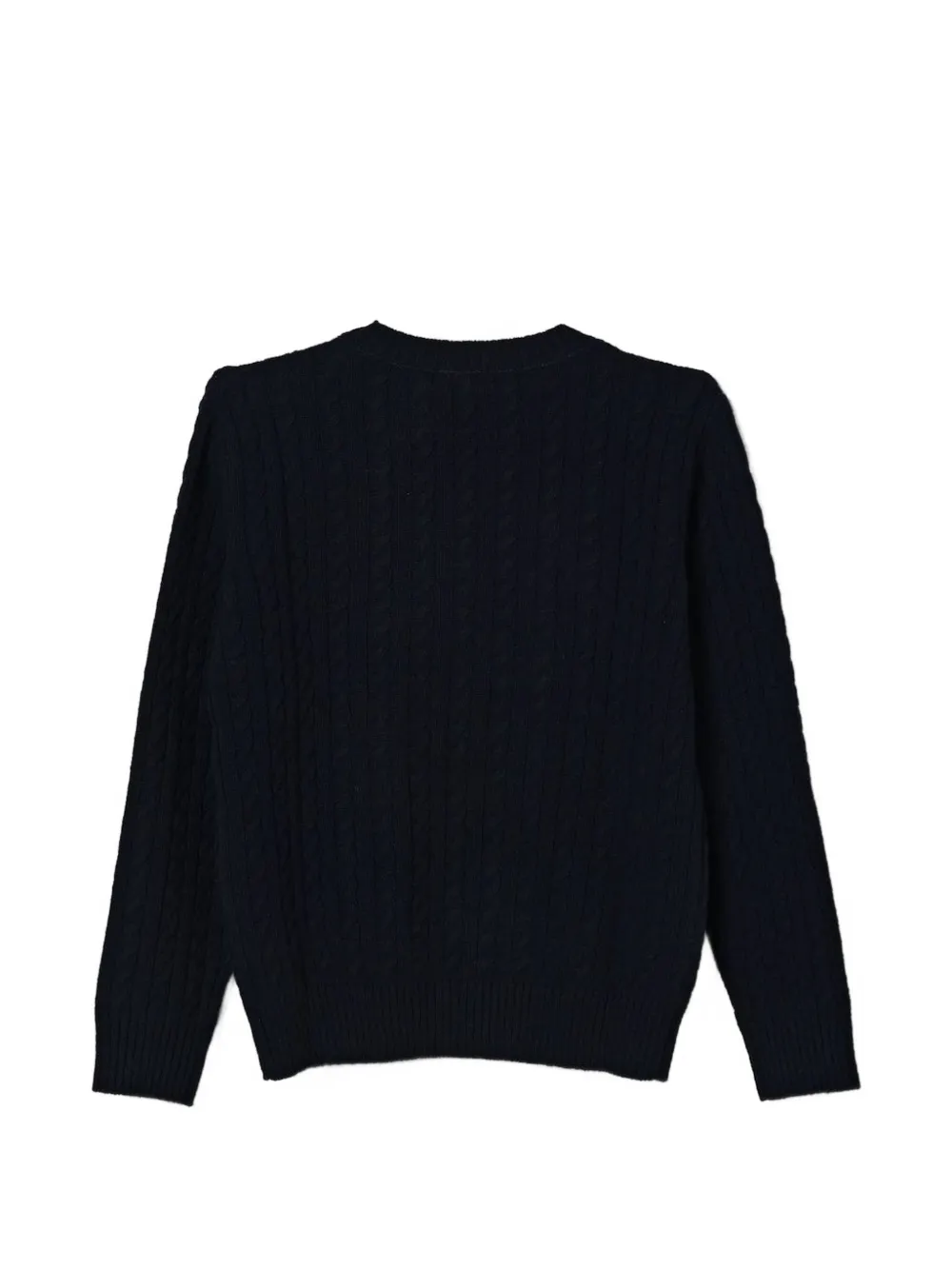 Il Gufo cable-knit wool sweater Blauw