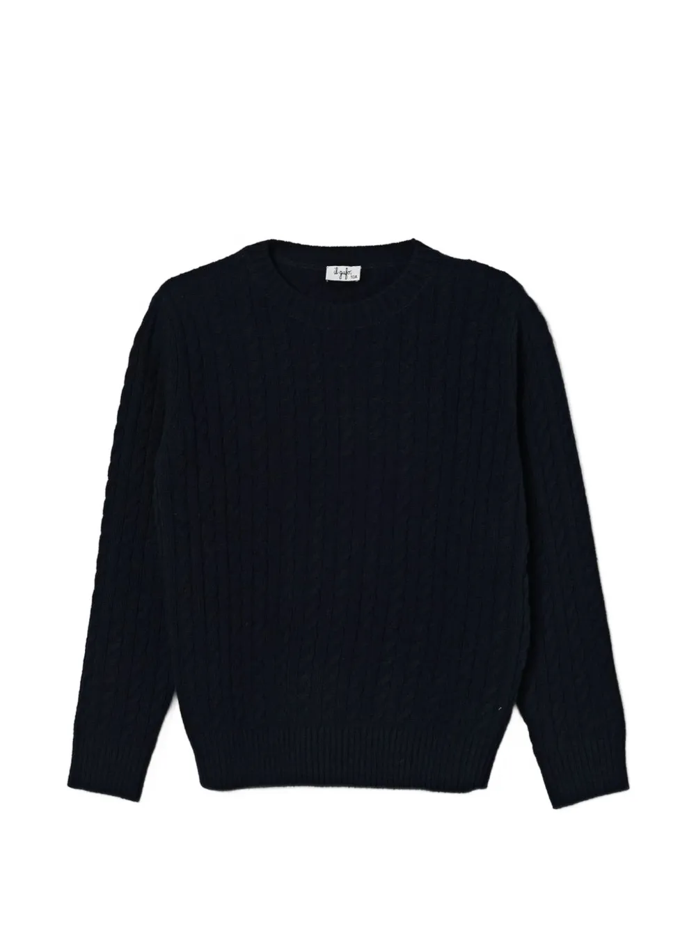 Il Gufo cable-knit wool sweater - Blu