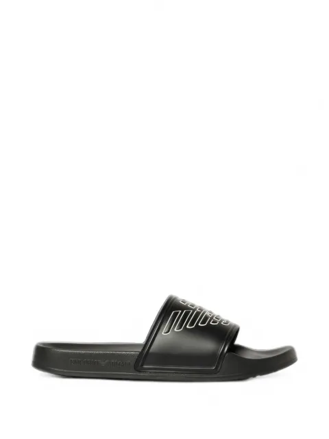 Emporio Armani logo-embossed slides