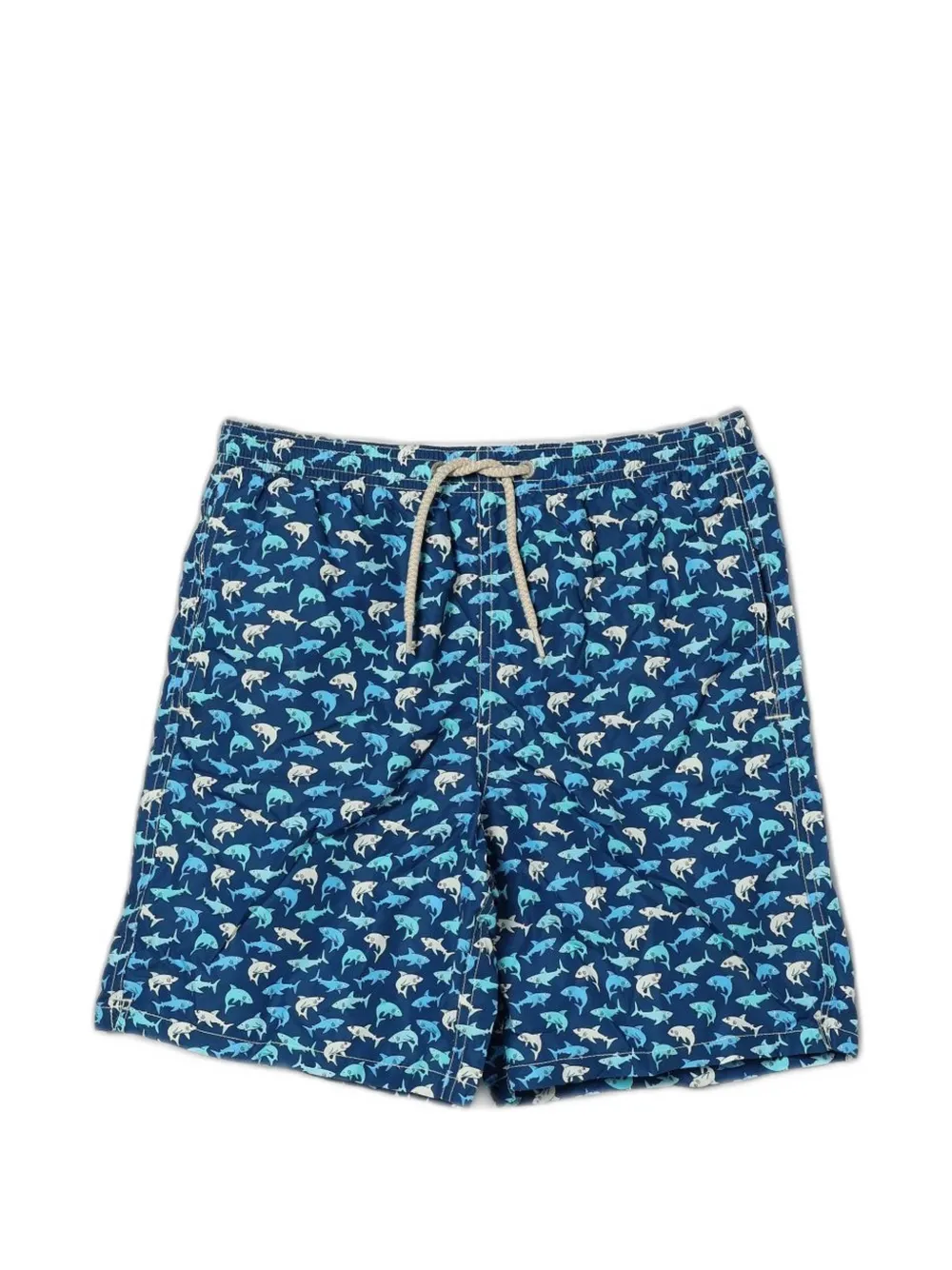 MC2 Saint Barth Kids short de bain imprimé à lien de resserrage - Bleu MC2 Saint Barth Kids short de bain imprimé à lien de resserrage - Bleu