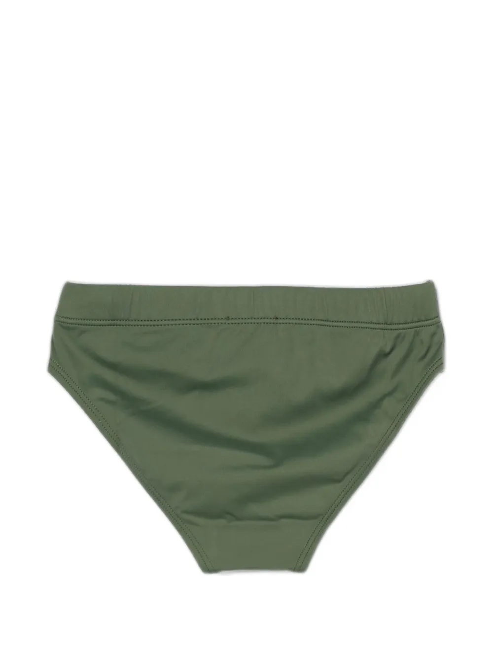 Blauer Zwemslip met logo-patch en stretch-design Groen
