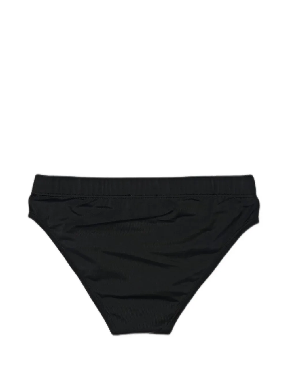 Blauer Zwembroek met logopatch Zwart