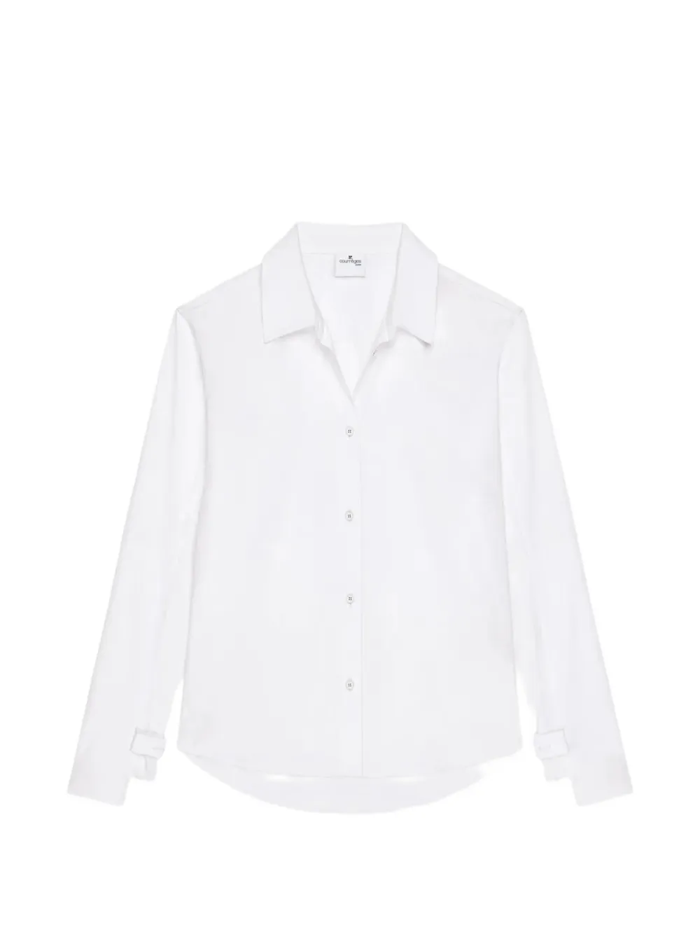 Courrèges cuff-detail poplin shirt