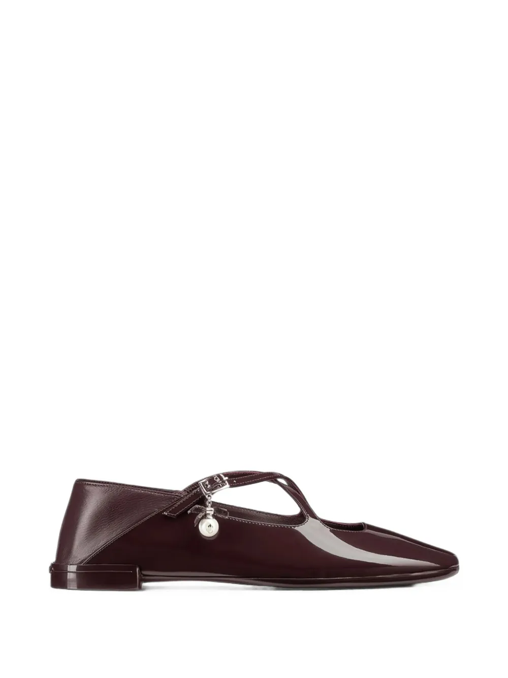 Jimmy Choo Eleri crossover-strap flat pumps