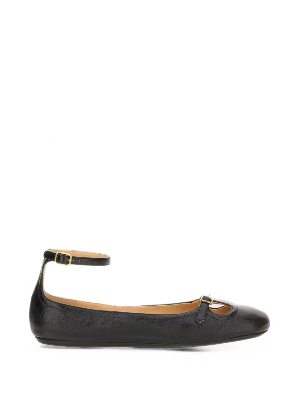 Chloé Misty ankle-strap ballet flats - Schwarz