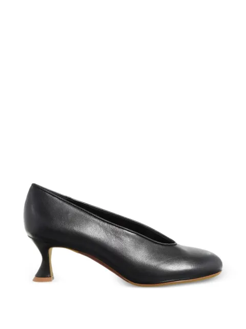 Moschino Scarpa round-toe leather pumps