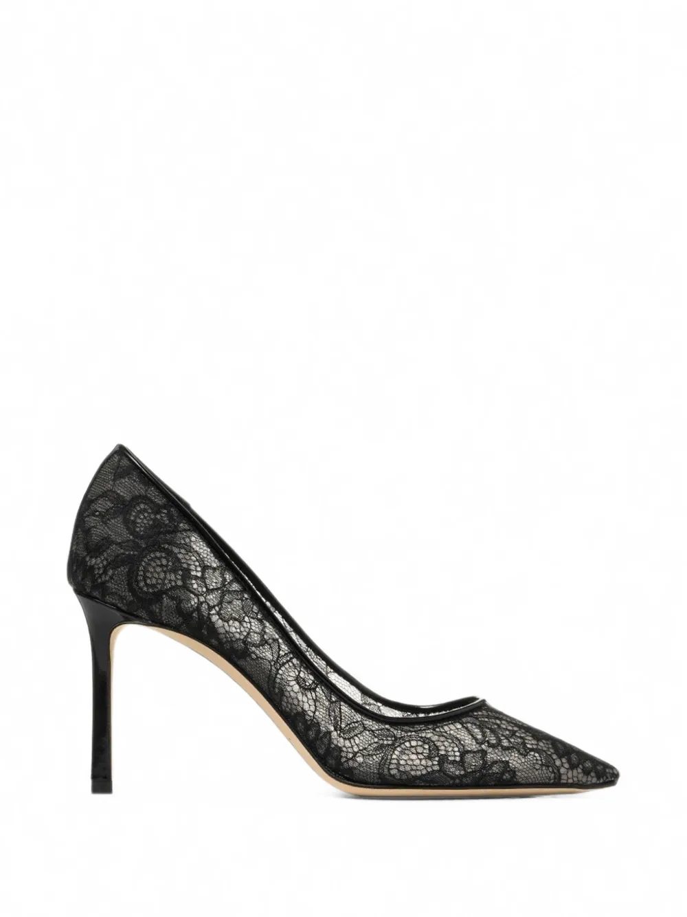 Jimmy Choo Romy 85 black lace pumps