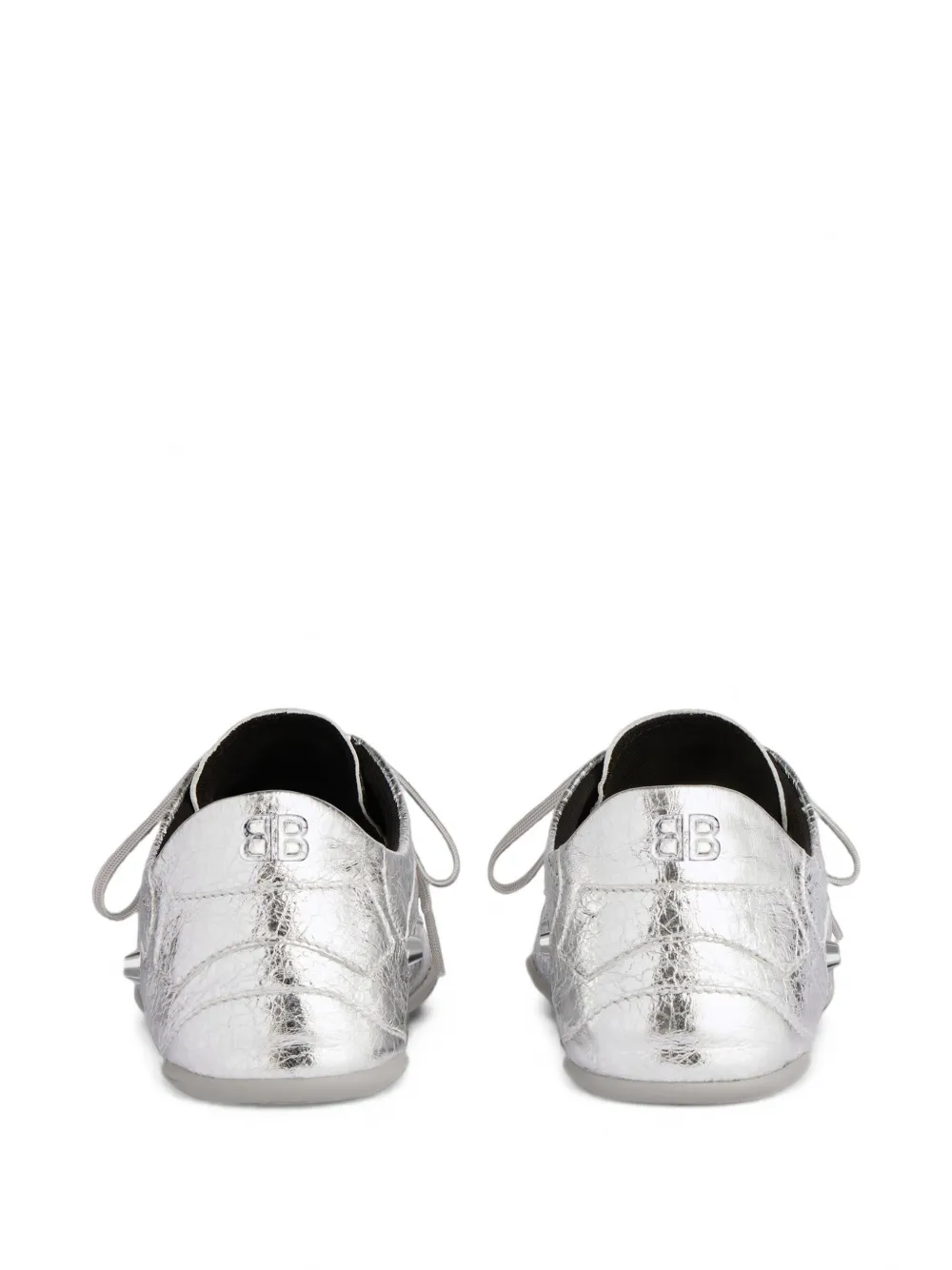 Balenciaga City Arena leather sneakers Zilver