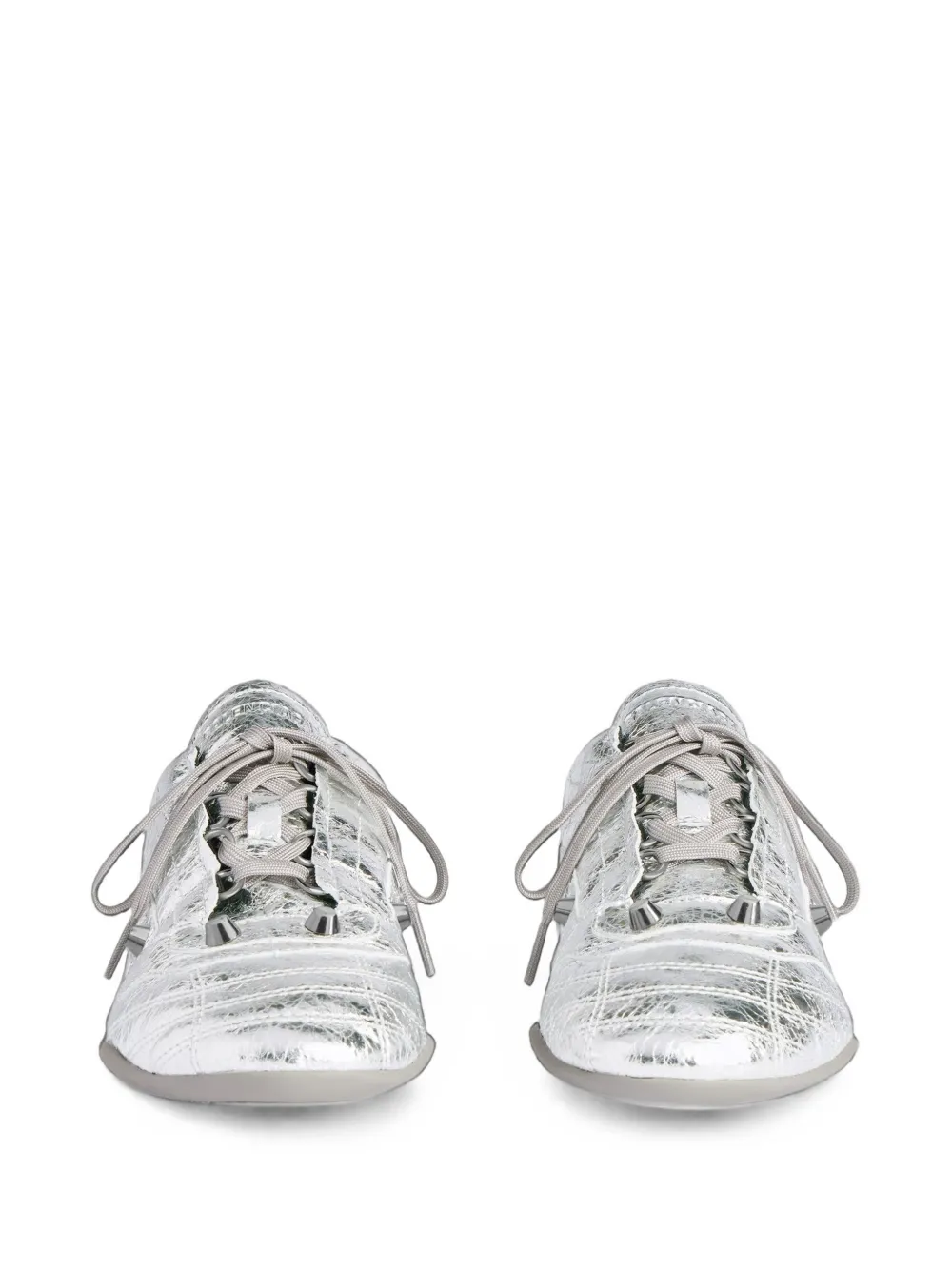Balenciaga City Arena leather sneakers Zilver