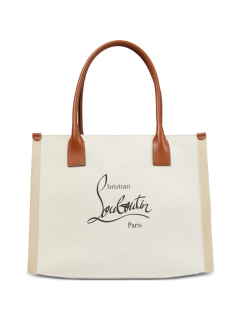 Christian Louboutin Nastroloubi canvas leather tote bag
