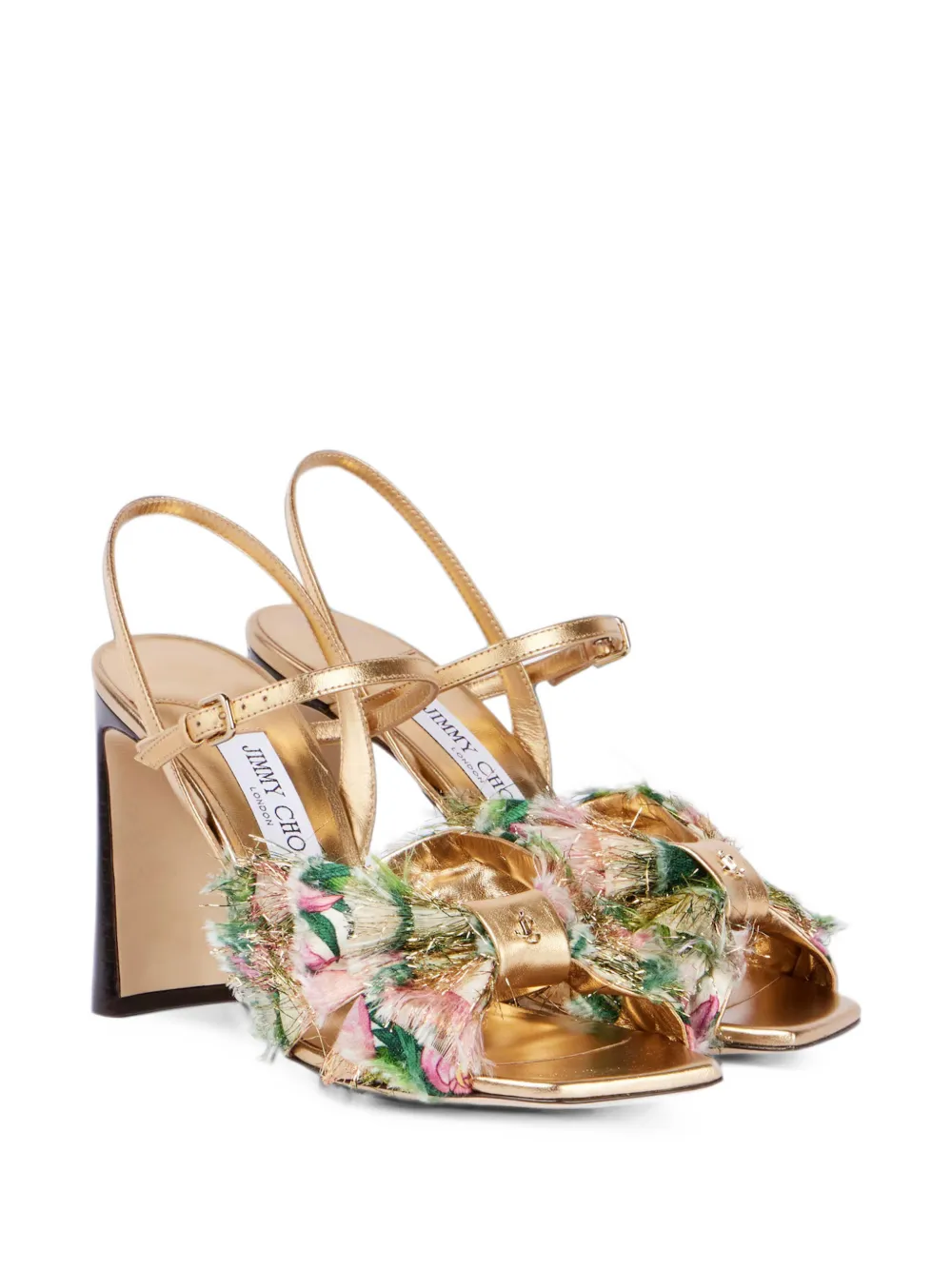 Jimmy Choo Sandali Annika in pelle - Oro