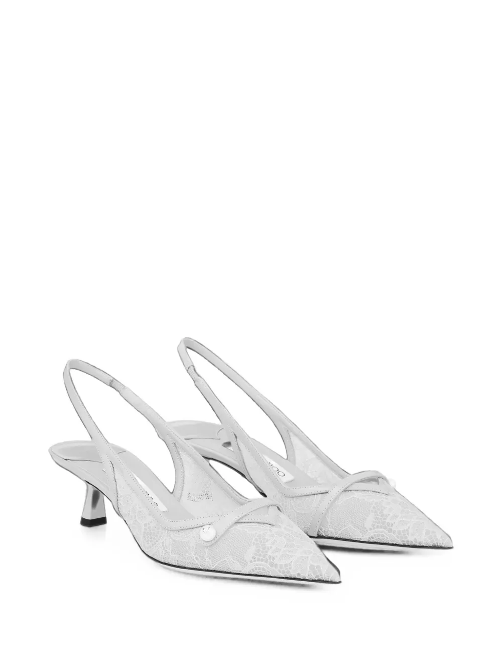 Jimmy Choo Amita lace slingback pumps