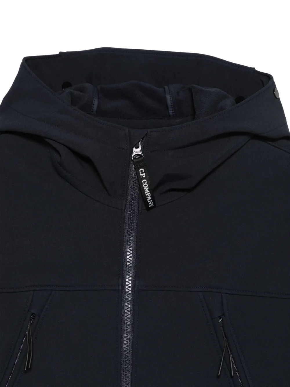 C.P. Company Kids Goggle-detail hooded jacket Blauw