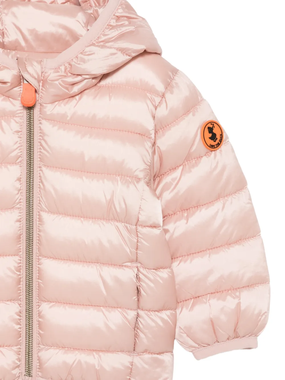 Save The Duck Kids Winy quilted hooded jacket Roze