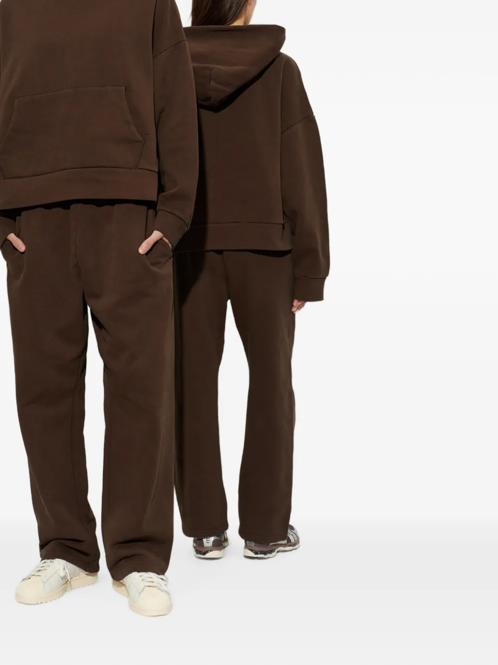 ENTIRE STUDIOS Trainingsbroek met elastische taille Bruin