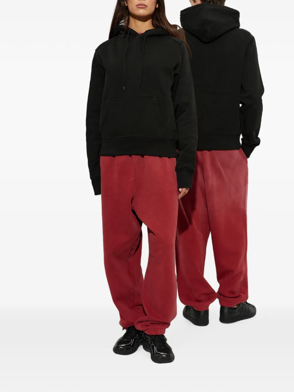 ENTIRE STUDIOS Hoodie met trekkoord en buidelzak Zwart