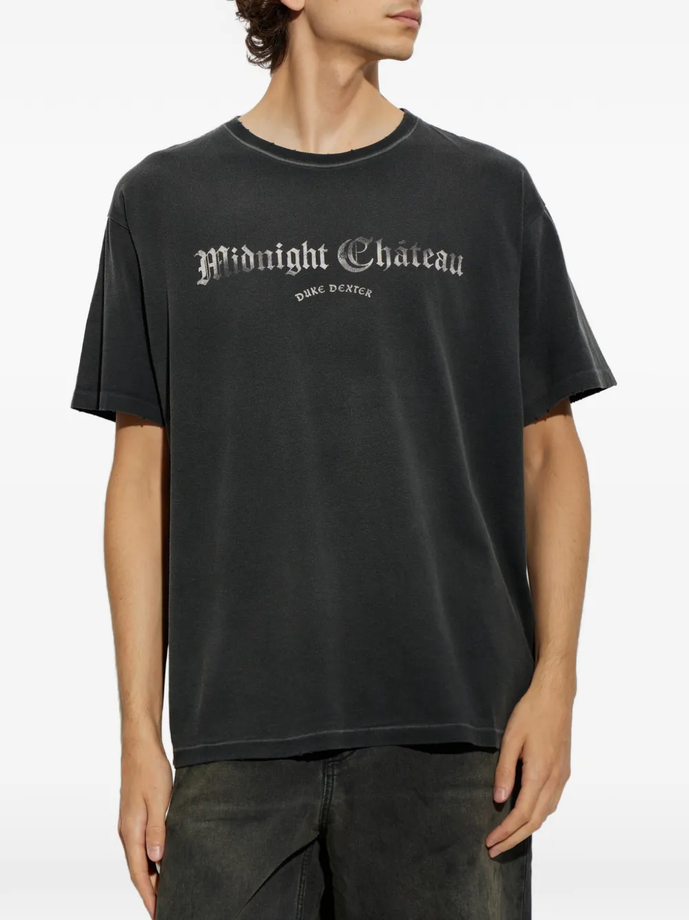 DUKE & DEXTER T-shirt met print Zwart