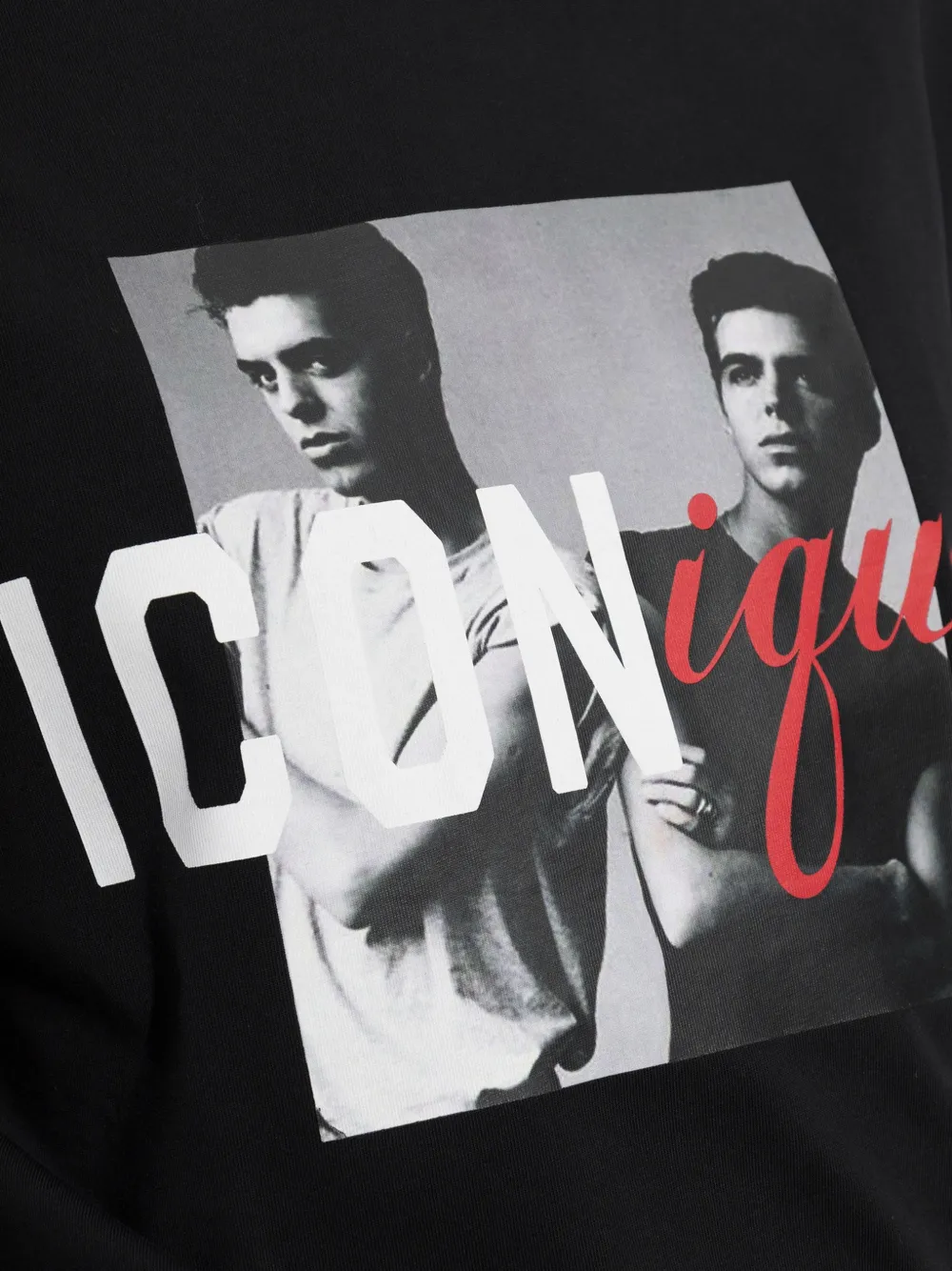 DSQUARED2 T-shirt met Iconique-print Zwart