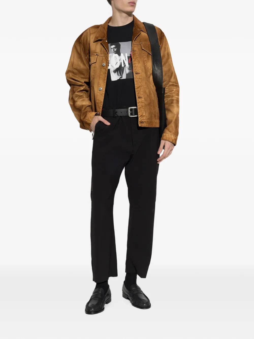 DSQUARED2 T-shirt met Iconique-print Zwart