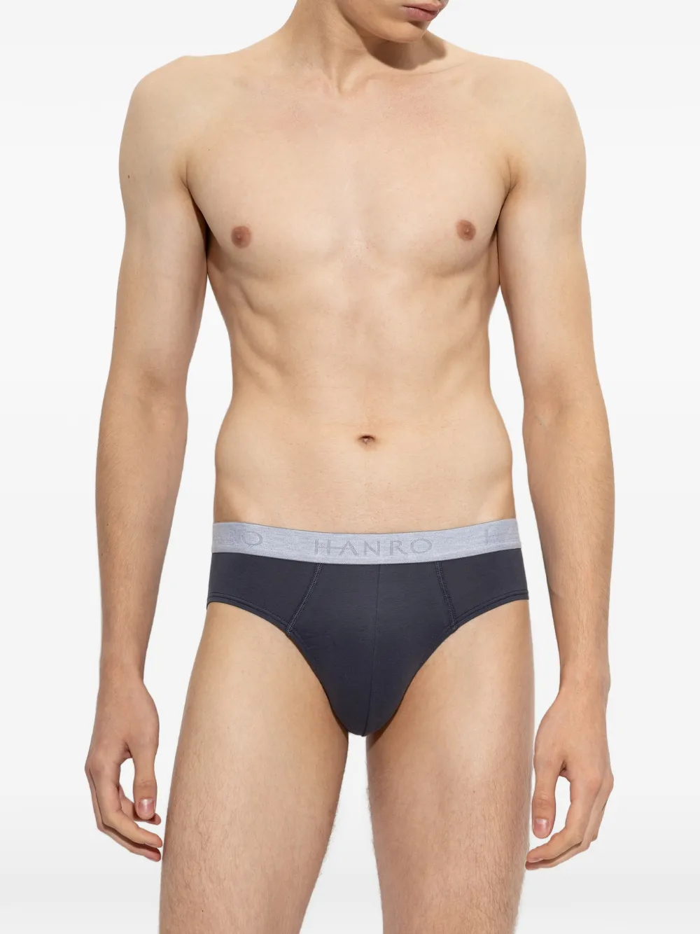 Hanro Twee katoenen Essentials onderbroeken Blauw