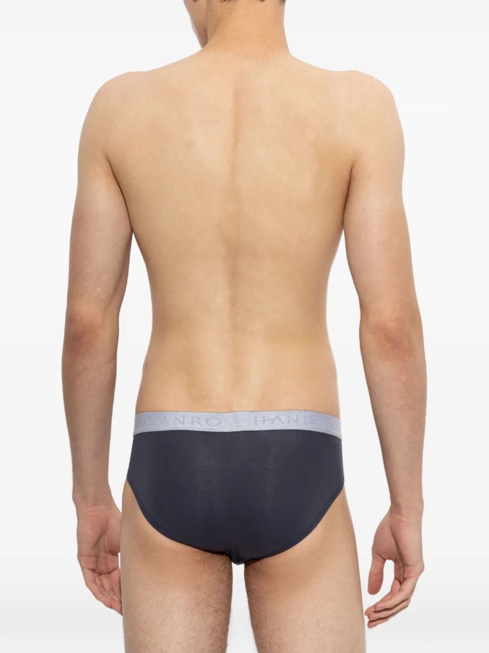 Hanro Twee katoenen Essentials onderbroeken Blauw