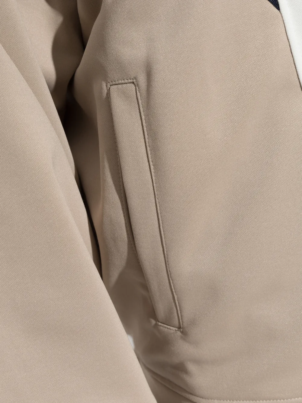 DSQUARED2 Trainingsjack met vlakken en streepdetail Beige