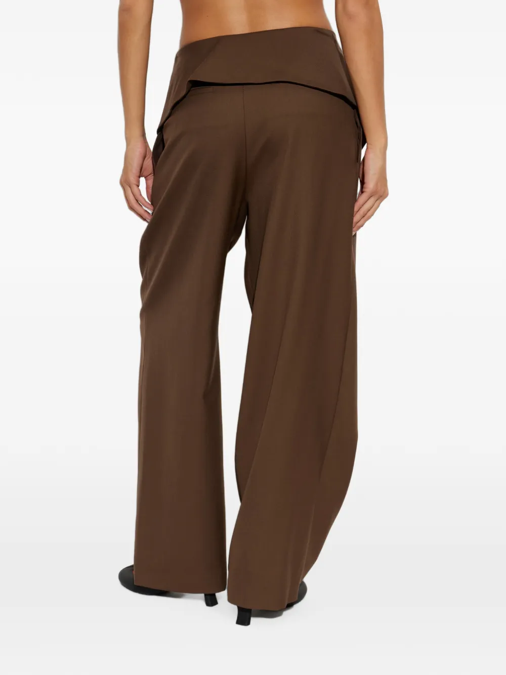 LOEWE Wollen plooibroek Bruin