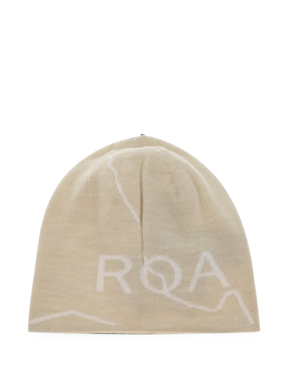 ROA logo-intarsia beanie hat