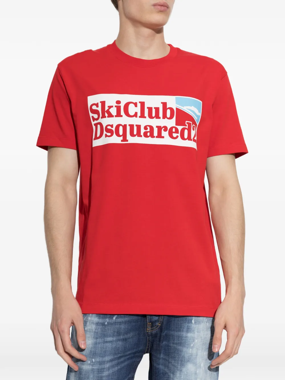 DSQUARED2 T-shirt met logoprint Rood