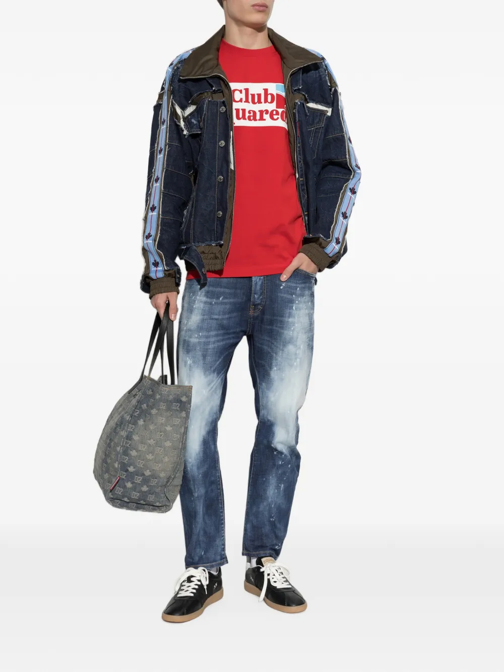 DSQUARED2 T-shirt met logoprint Rood