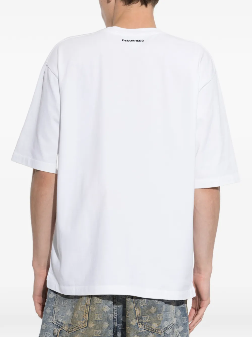 DSQUARED2 T-shirt met grafische print Wit