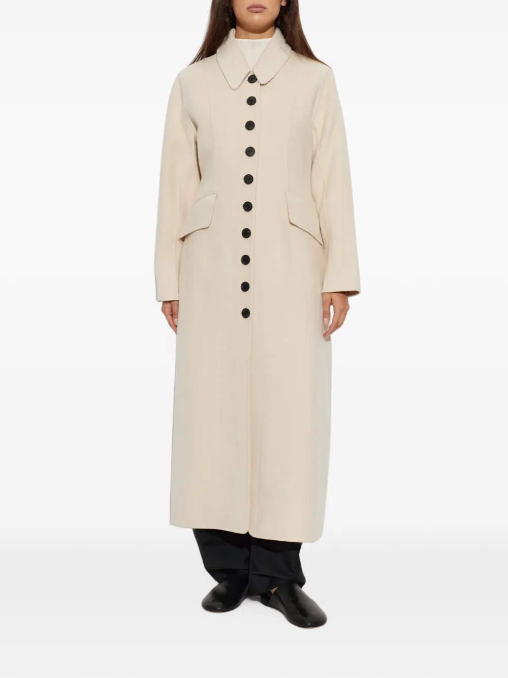 By Malene Birger Magdalena jas met knopen Beige