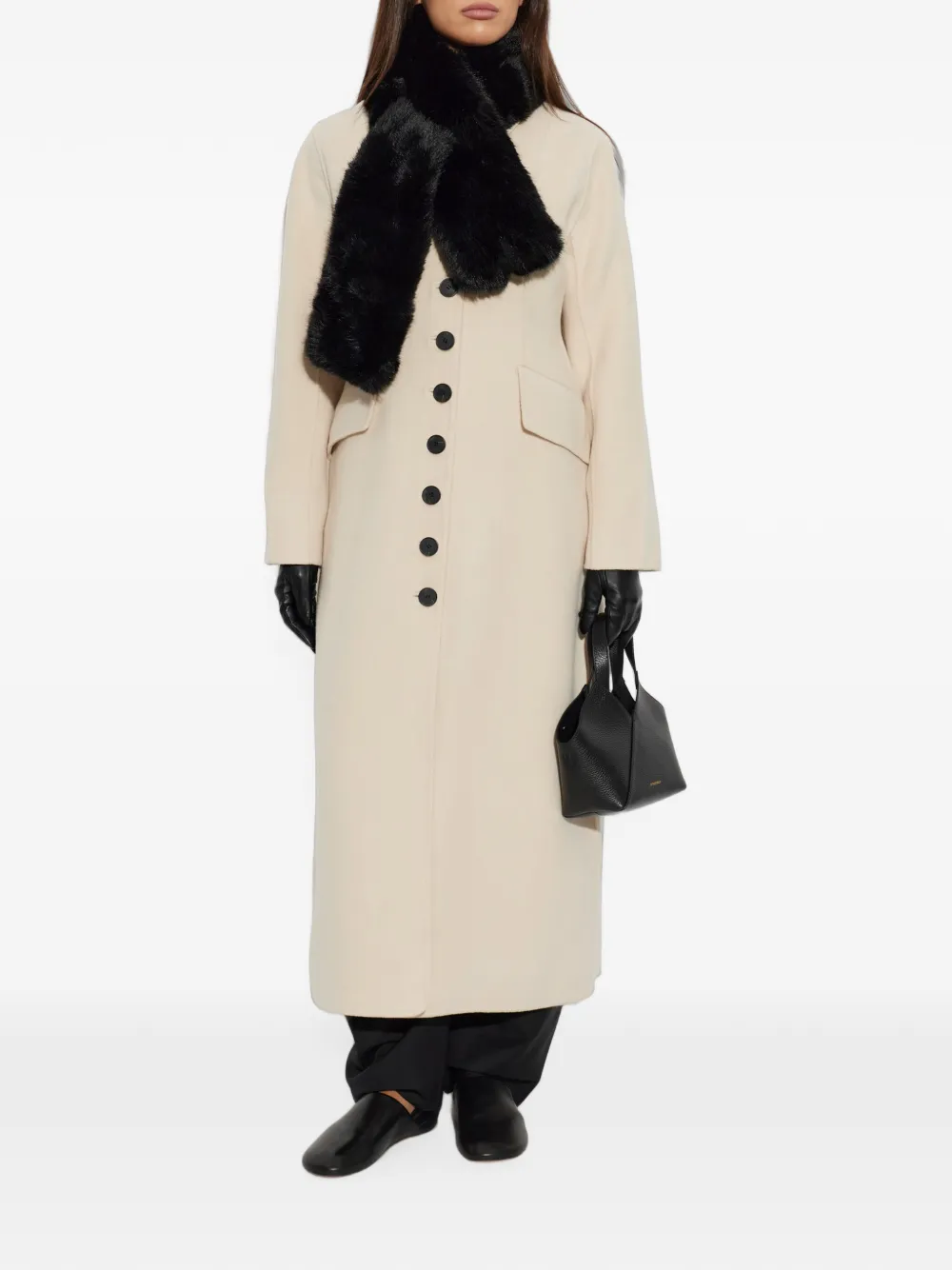 By Malene Birger Magdalena jas met knopen Beige