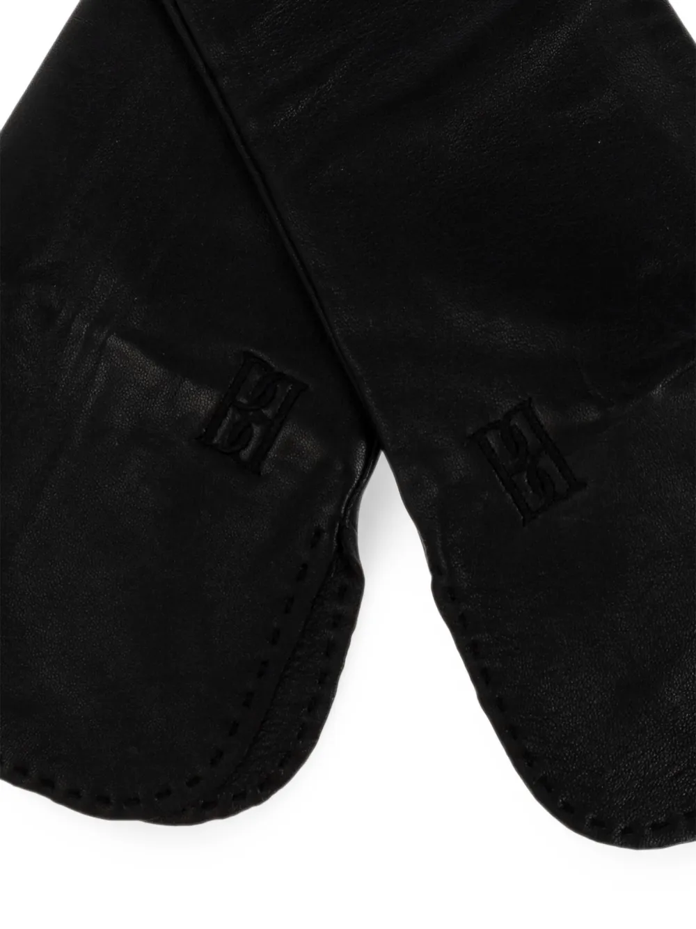 By Malene Birger Gemilo leren handschoenen Zwart
