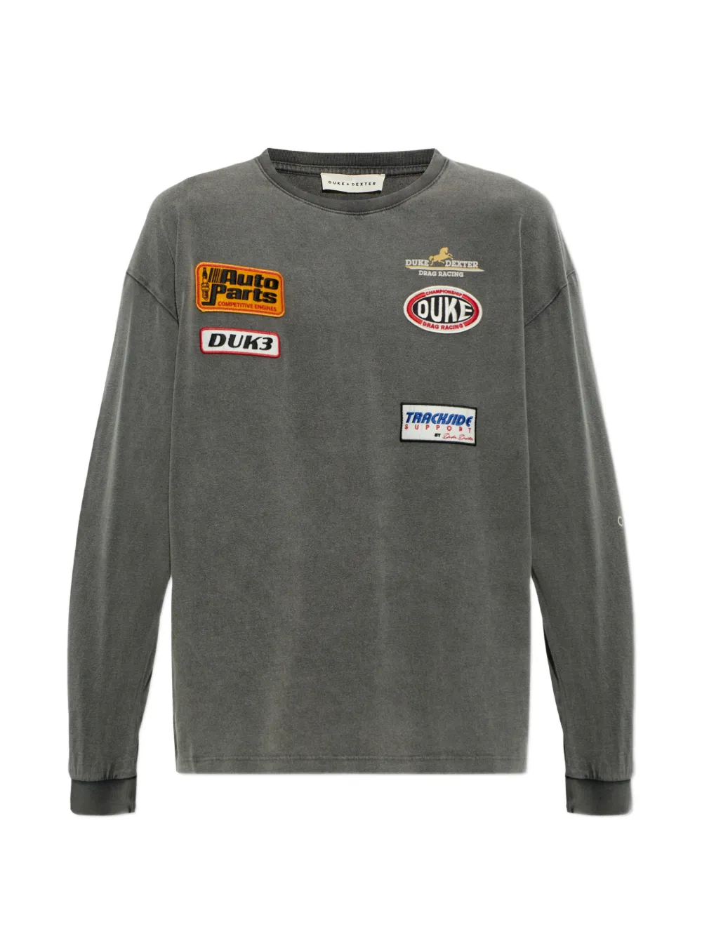 DUKE & DEXTER DR4 patch-detail long-sleeve t-shirt