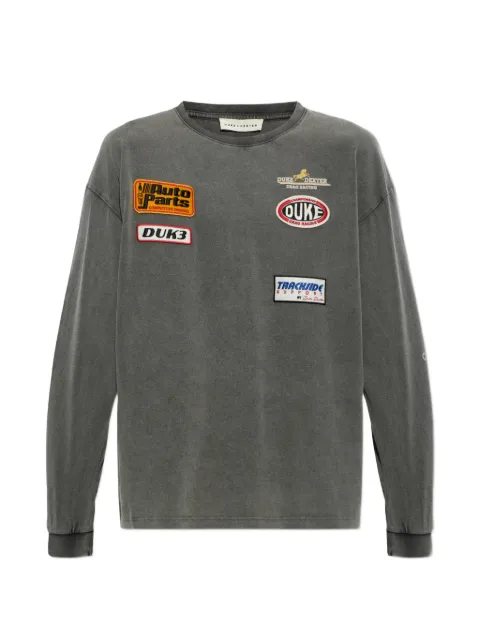 DUKE & DEXTER DR4 patch-detail long-sleeve t-shirt
