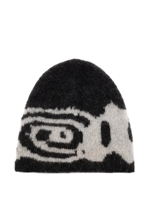 ROA logo-intarsia beanie hat