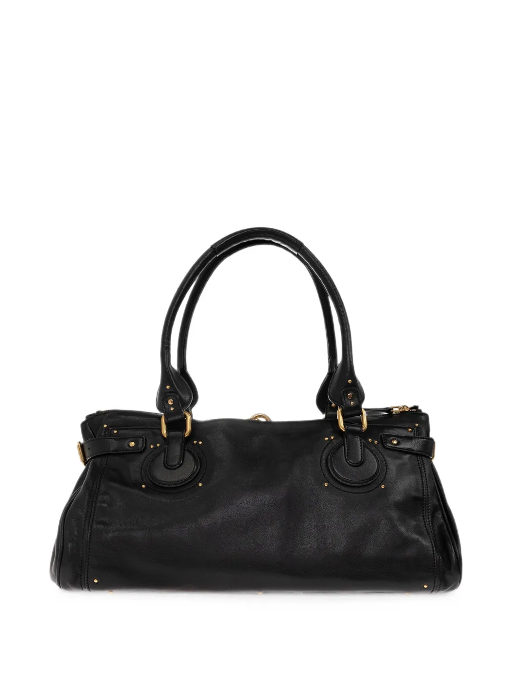 Chloé XL Paddington leather tote bag Zwart